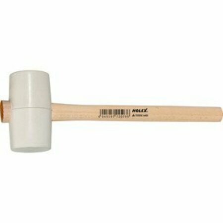 HOLEX Rubber Hammer, White, Face Dia: 64 mm 755550 A400